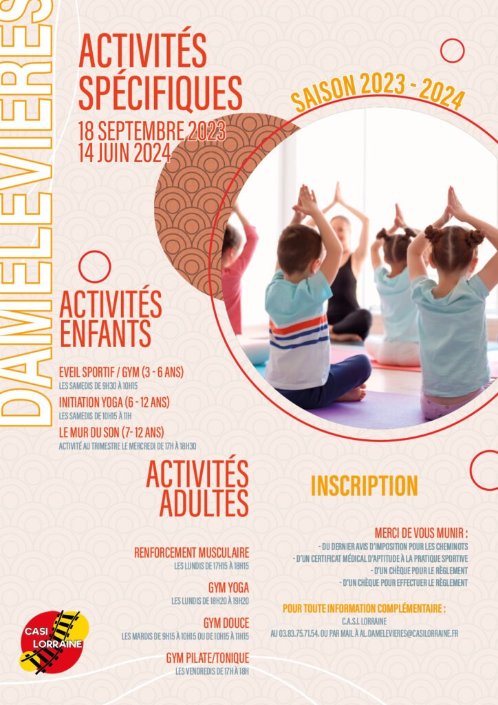 Affiche de présentation des activités du site CASI à Damelevières